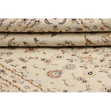 Tappeto Kashan Persia bianco verde 200x307