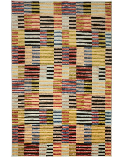Tappeto Barjesta Pakistan marrone blu 195x304