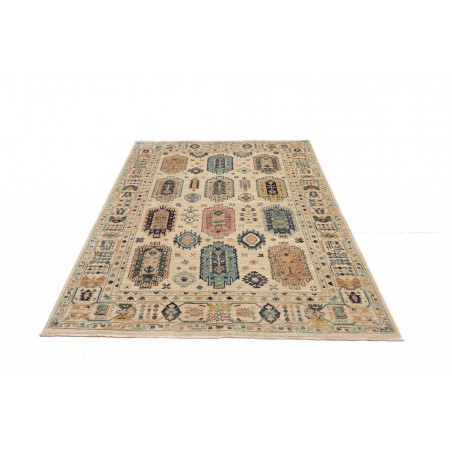 Tappeto Tribal Pakistan marrone giallo 147x201