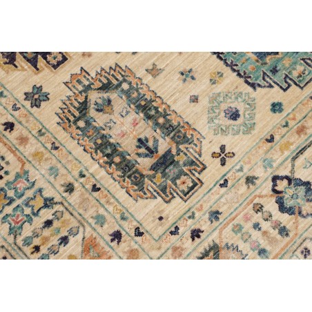 Tappeto Tribal Pakistan marrone giallo 147x201