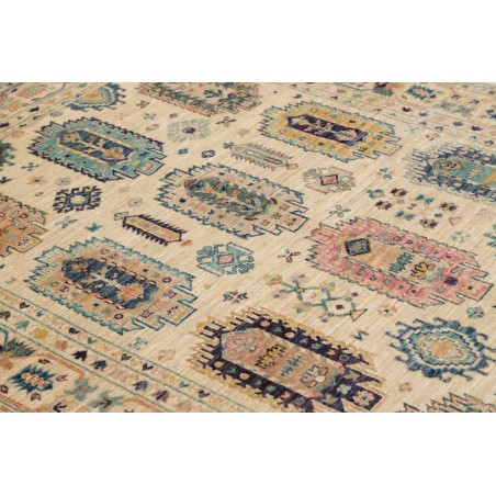 Tappeto Tribal Pakistan marrone giallo 147x201