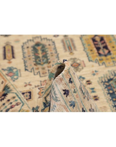Tappeto Tribal Pakistan marrone giallo 147x201