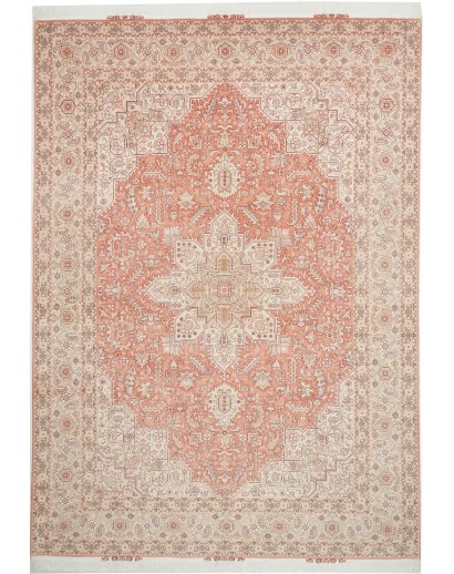 Tappeto Tabriz 50 Raj Persia beige bianco 248x350