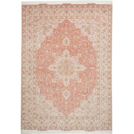 Tappeto Tabriz 50 Raj Persia beige bianco 248x350