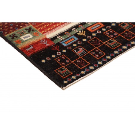 Tappeto Royal Gabbeh Pakistan marrone giallo 119x186