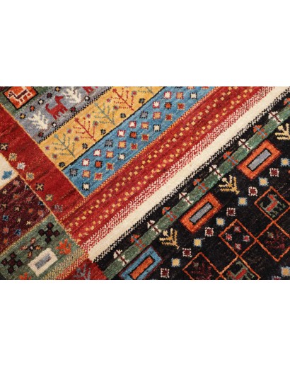 Tappeto Royal Gabbeh Pakistan marrone giallo 119x186