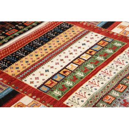 Tappeto Royal Gabbeh Pakistan marrone giallo 119x186