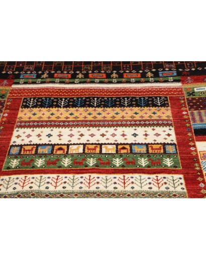 Tappeto Royal Gabbeh Pakistan marrone giallo 119x186