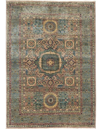 Tappeto Mamlouk Pakistan bianco marrone 127x183