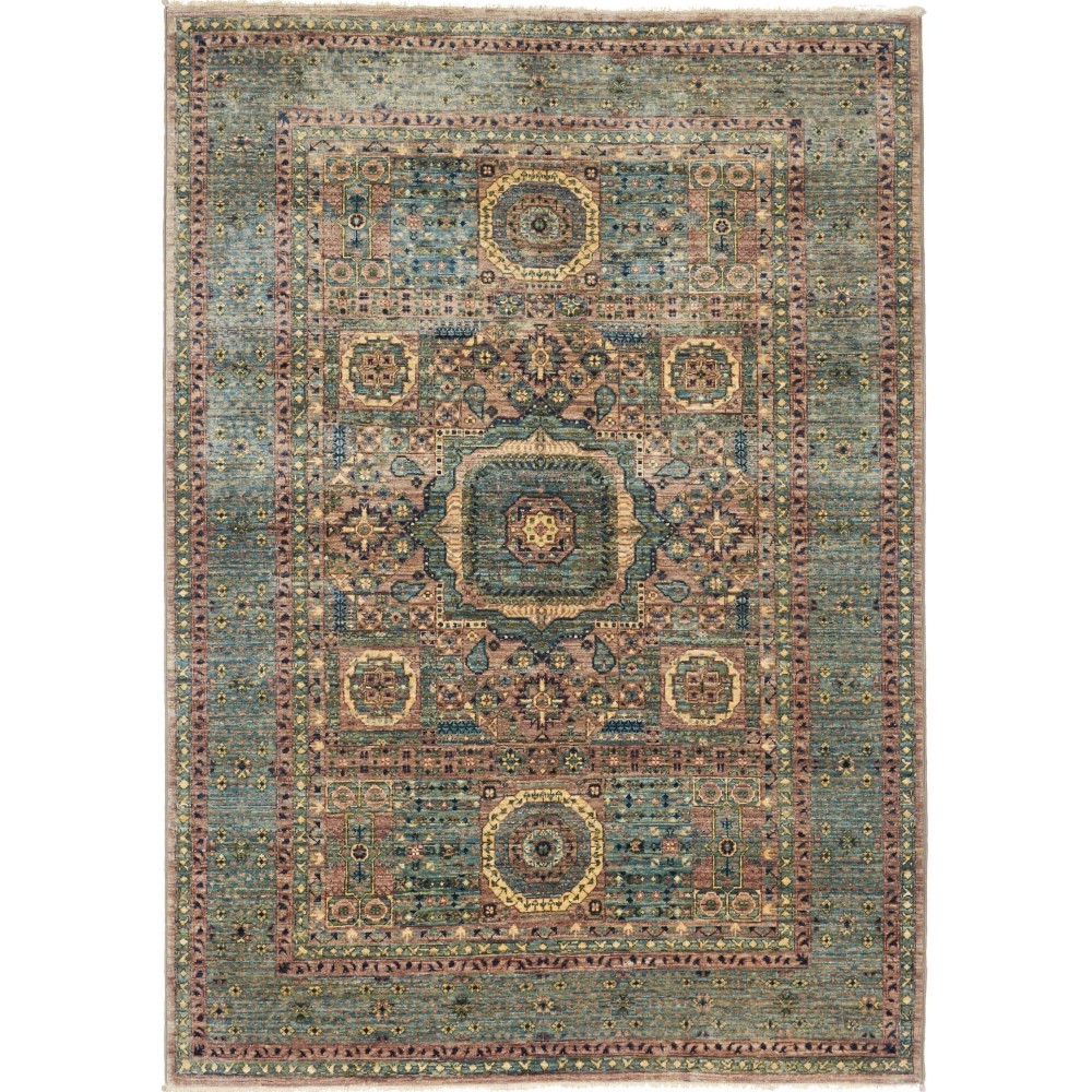 Tappeto Mamlouk Pakistan bianco marrone 127x183 Tappeto Mamlouk Pakistan bianco marrone 127x183