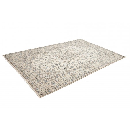Tappeto Kashan Persia beige grigio 190x296