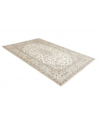 Tappeto Kashan Persia beige grigio 190x296
