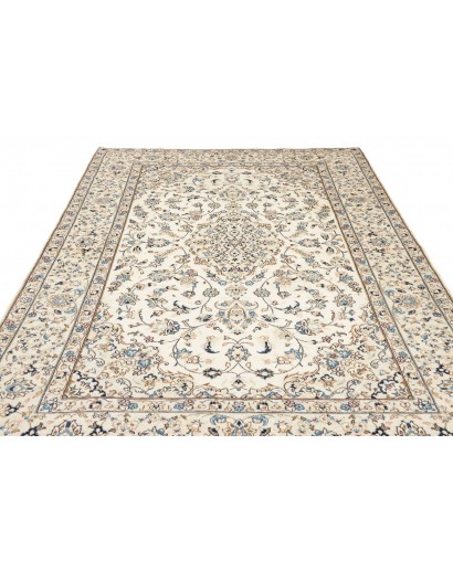 Tappeto Kashan Persia beige grigio 190x296