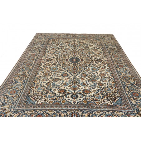 Tappeto Kashan Persia azzurro grigio 197x305