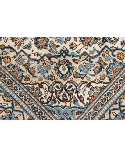 Tappeto Kashan Persia azzurro grigio 197x305