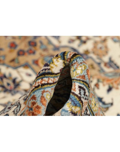 Tappeto Kashan Persia azzurro grigio 197x305