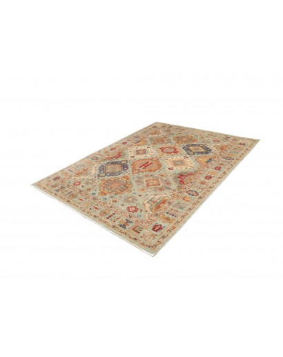 Tappeto Tribal Pakistan marrone grigio 169x224
