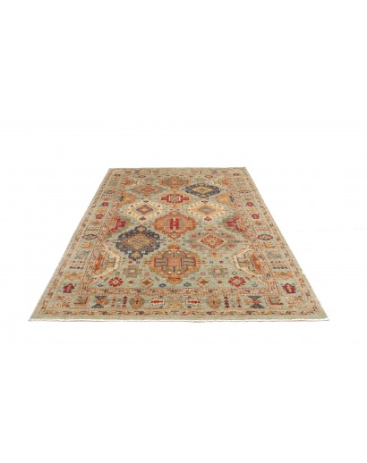 Tappeto Tribal Pakistan marrone grigio 169x224