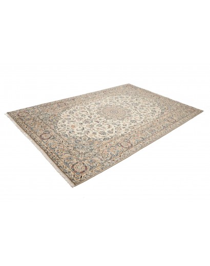 Tappeto Kashan Persia beige grigio 202x295