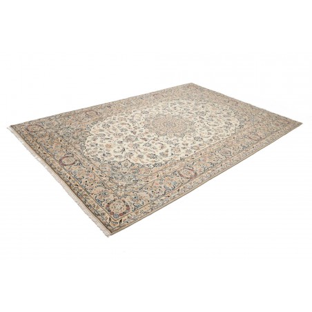 Tappeto Kashan Persia beige grigio 202x295