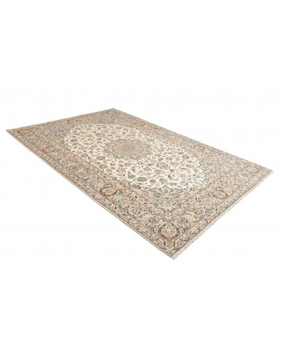 Tappeto Kashan Persia beige grigio 202x295