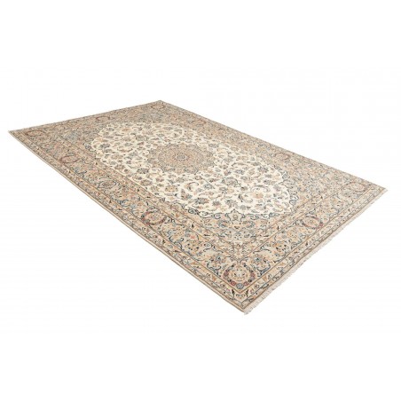 Tappeto Kashan Persia beige grigio 202x295