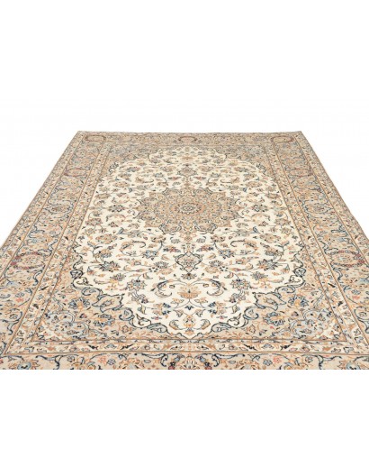 Tappeto Kashan Persia beige grigio 202x295