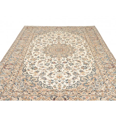 Tappeto Kashan Persia beige grigio 202x295