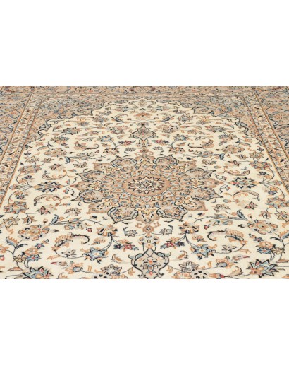 Tappeto Kashan Persia beige grigio 202x295