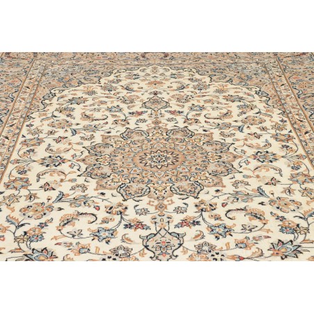 Tappeto Kashan Persia beige grigio 202x295