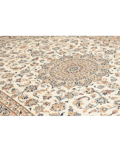 Tappeto Kashan Persia beige grigio 202x295