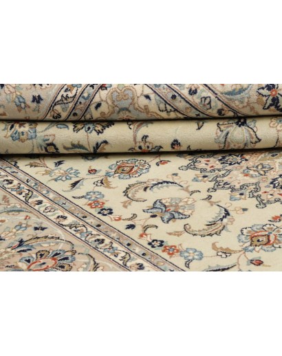 Tappeto Kashan Persia beige grigio 202x295