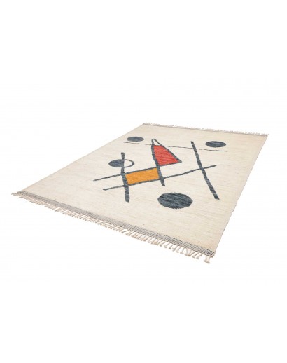 Tappeto bianco azzurro 240x305