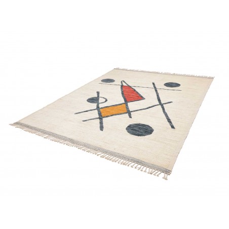 Tappeto bianco azzurro 240x305