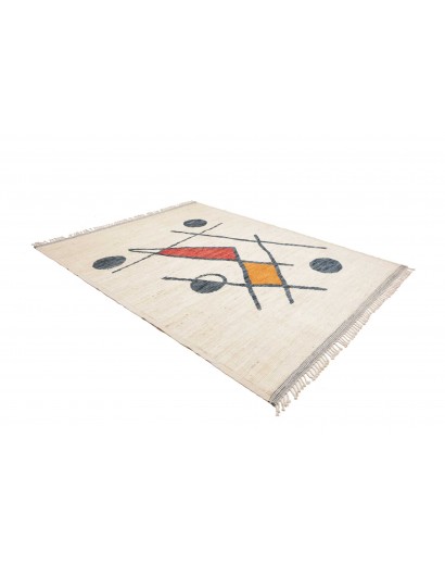 Tappeto bianco azzurro 240x305