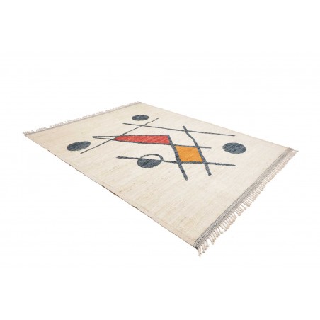 Tappeto bianco azzurro 240x305