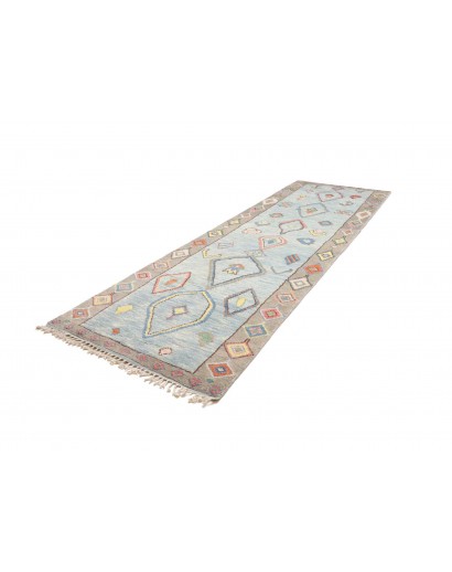Tappeto bianco marrone 126x376