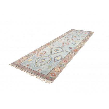 Tappeto bianco marrone 126x376