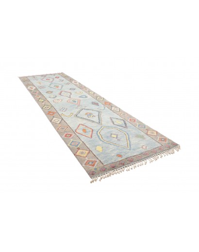 Tappeto bianco marrone 126x376
