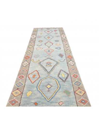 Tappeto bianco marrone 126x376