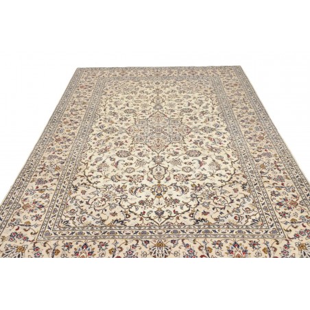 Tappeto Kashan Persia beige verde 194x300