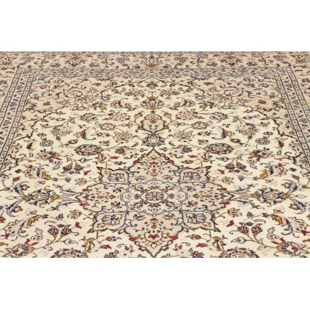 Tappeto Kashan Persia beige verde 194x300