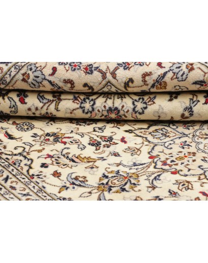 Tappeto Kashan Persia beige verde 194x300