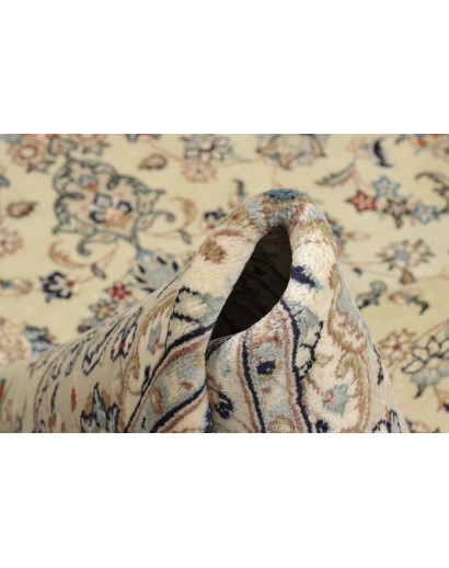 Tappeto Kashan Persia beige verde 194x300