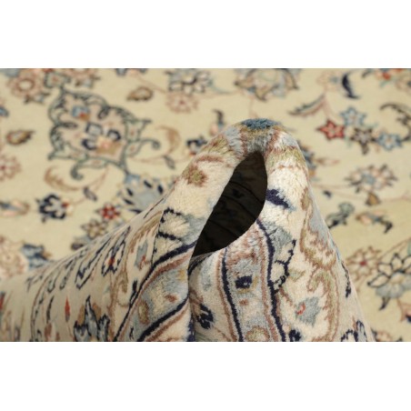 Tappeto Kashan Persia beige verde 194x300