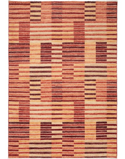 Tappeto Barjesta Pakistan rosso giallo 168x244