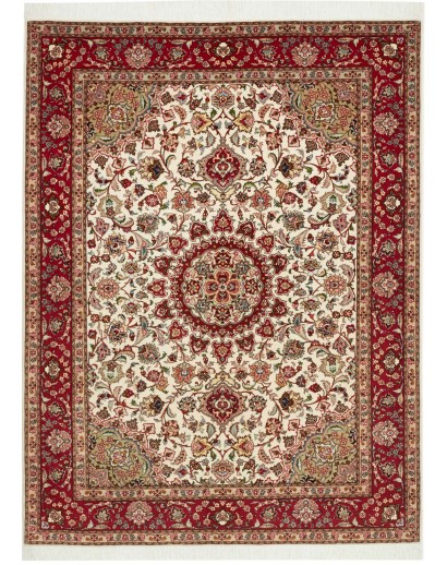 Tappeto Tabriz 50 Raj Persia marrone 150x207