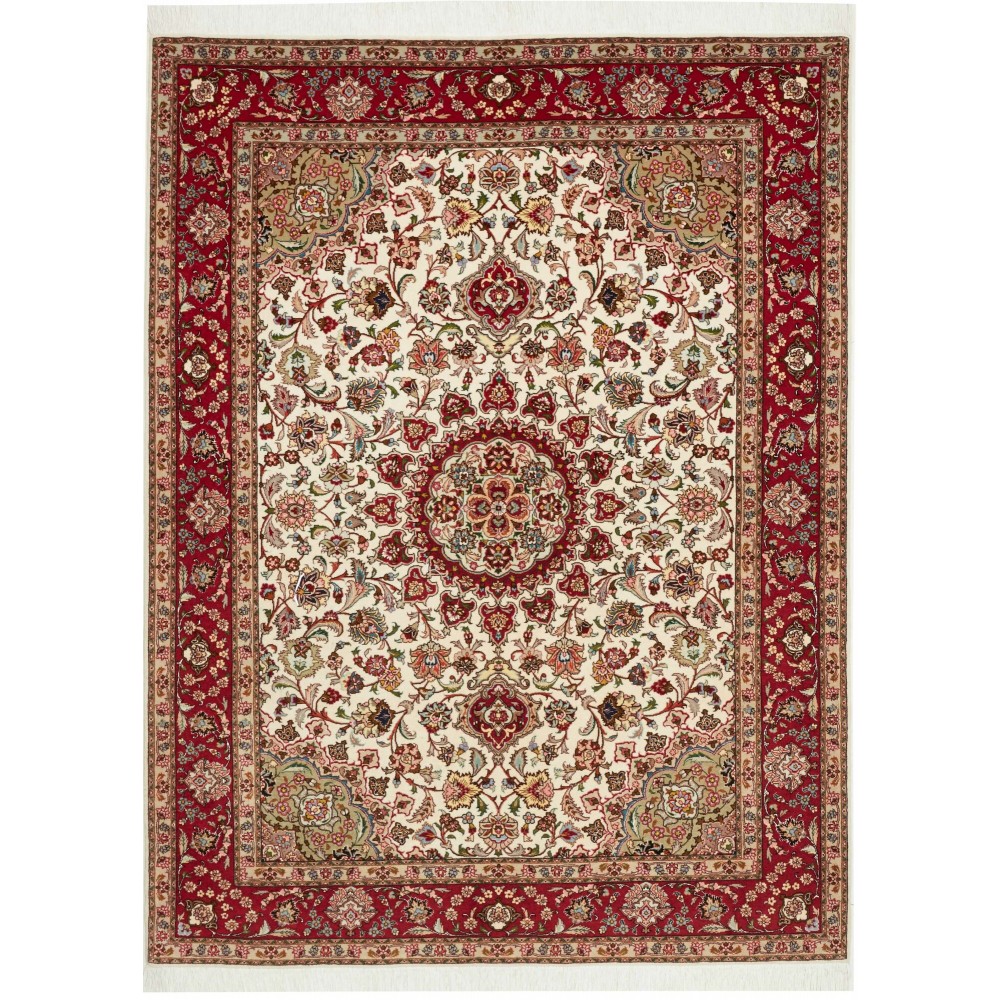 Tappeto Tabriz 50 Raj Persia marrone 150x207 Tappeto Tabriz 50 Raj Persia marrone 150x207