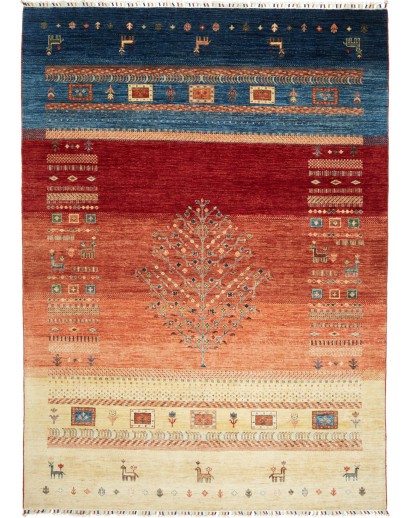 Tappeto Siva Pakistan marrone grigio 213x292