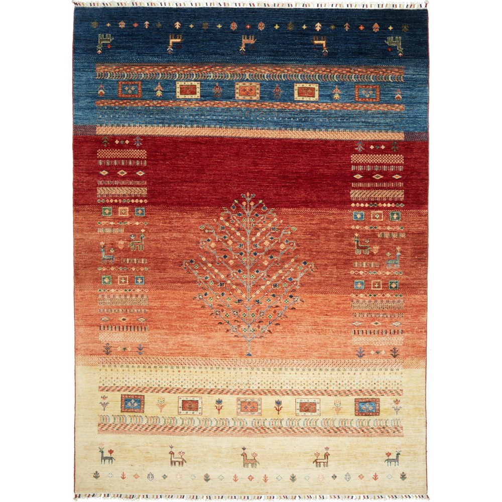 Tappeto Siva Pakistan marrone grigio 213x292 Tappeto Siva Pakistan marrone grigio 213x292